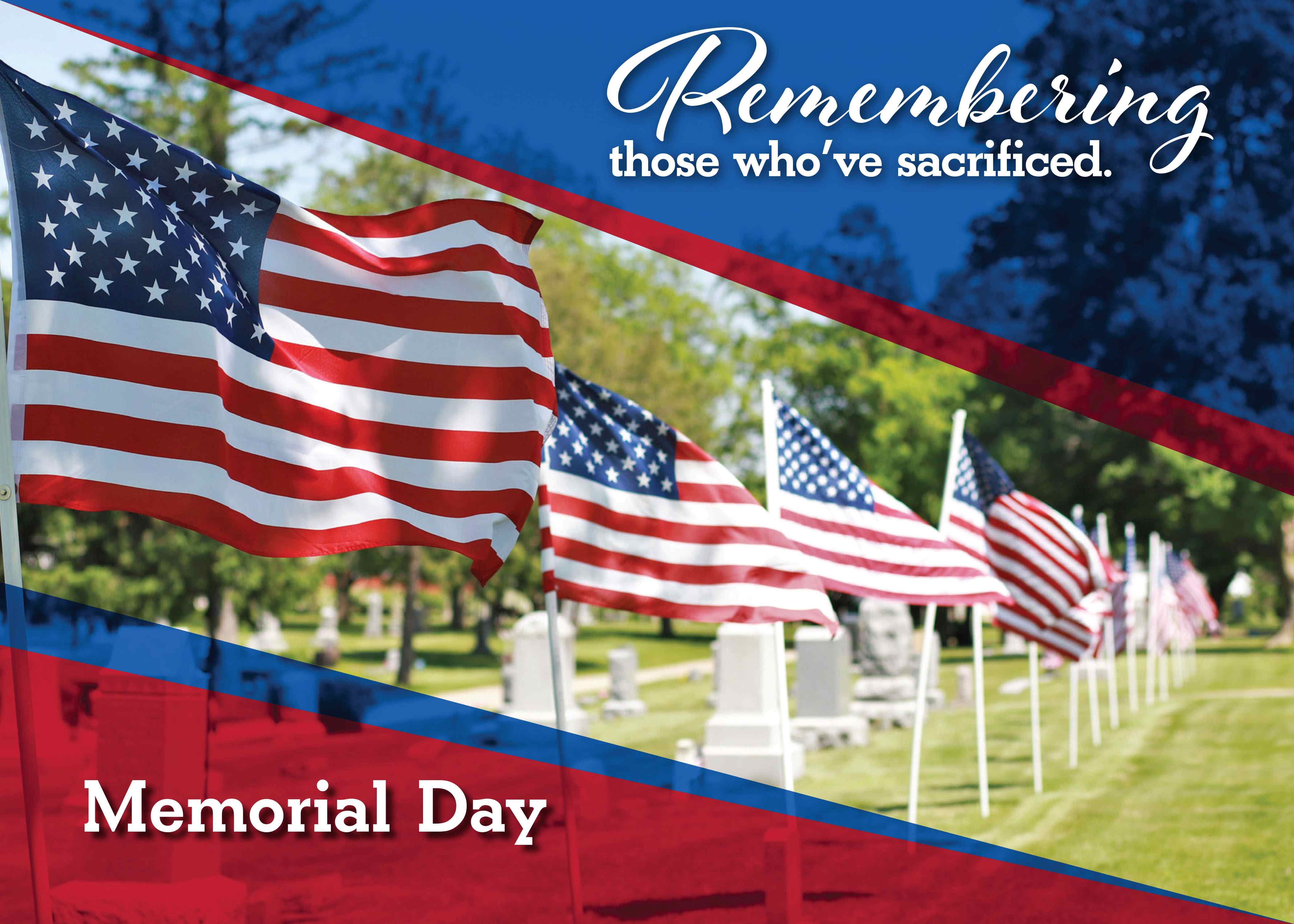 flags Memorial Day